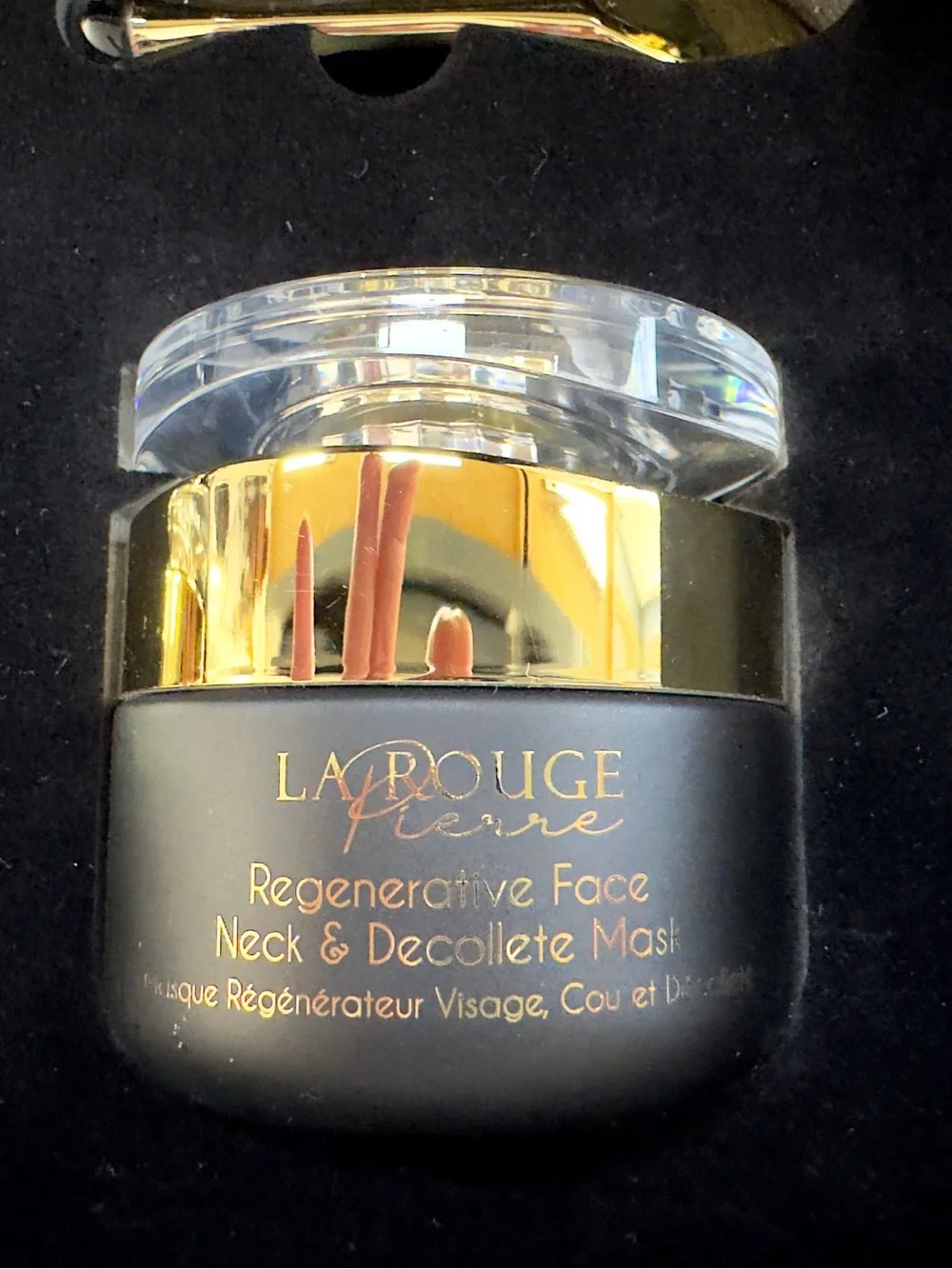 La Rouge Pierre Obsidian Collection Briefcase Skin Care Collection.